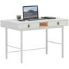 Desk - HOME ESPRIT - Natural White Model - 120x60x75 Cm - Easy Assembly - Contemporary Style