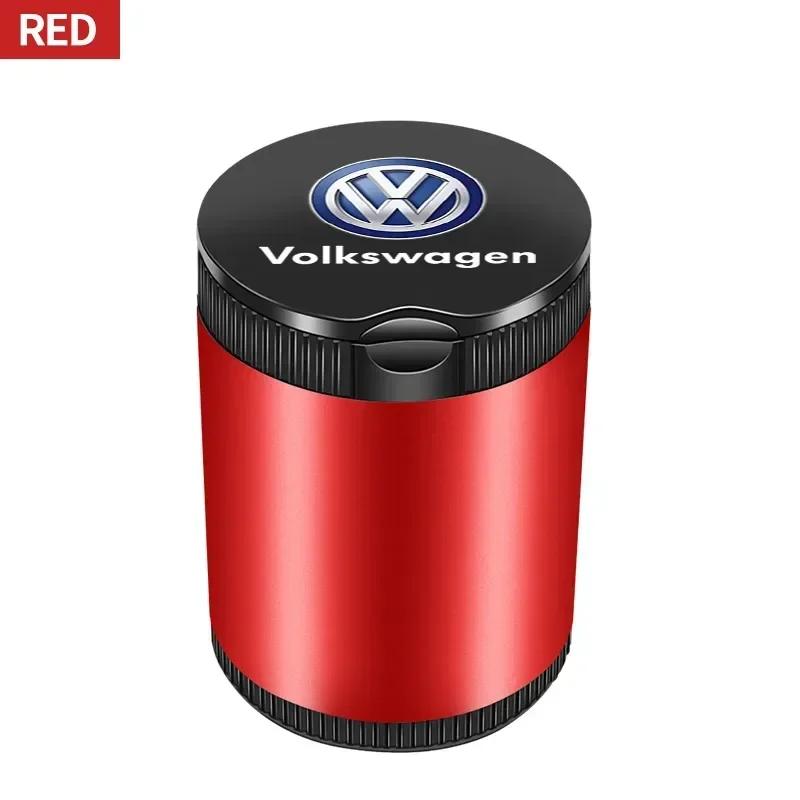 For VOLKSWAGEN VW New Jetta VW For Volkswagen Car Cigarette Ashtray Cup LED Light Portable Detachable For VW GTI Polo Golf Passa