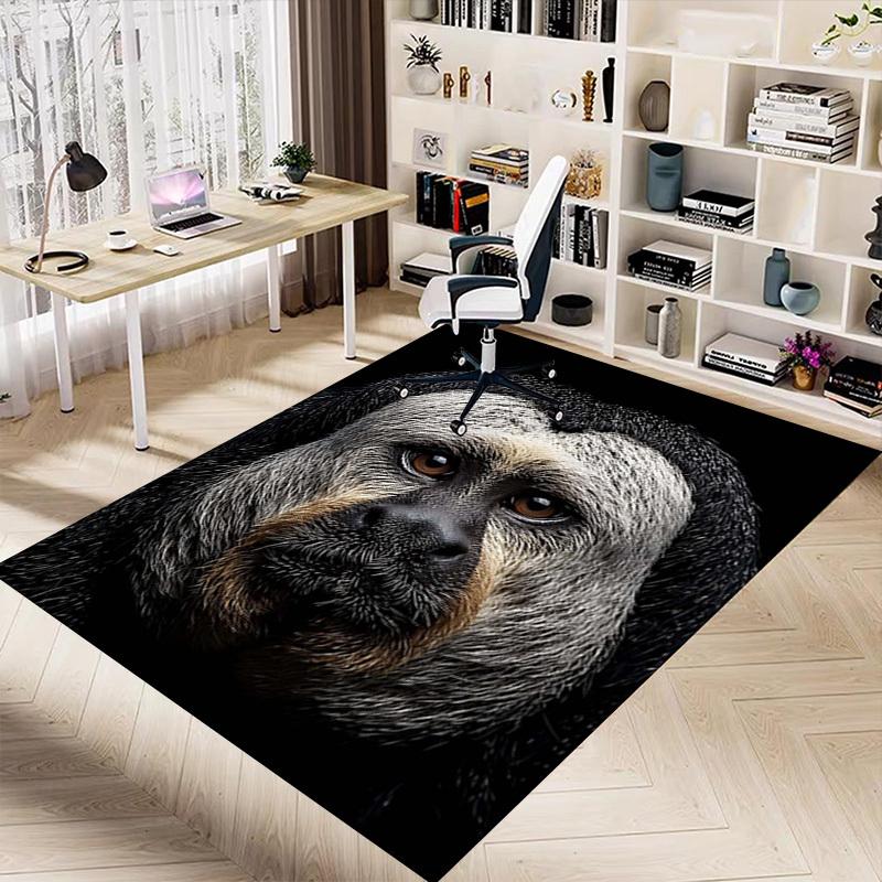 1PC Monkey, Portrait Extra Large Non-Slip Floor carpet, Office, family, bedroom, Studio - Large Area Rug Indoor Rugs, Vibrant Colors-A276