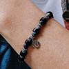 SCALETTO BLACK WSM018 Gray Gemstone Bracelet