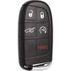 Car Key Fob Replacement Fits for Jeep Grand Cherokee 2014- Dodge Durango Push Start 5 Buttons Keyless Entry Remote Control 68143505AC M3N-40821302
