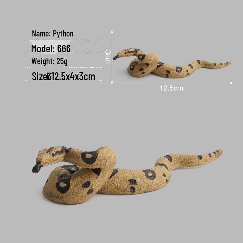 Children's Wild Animal Simulation Snake Toy Model