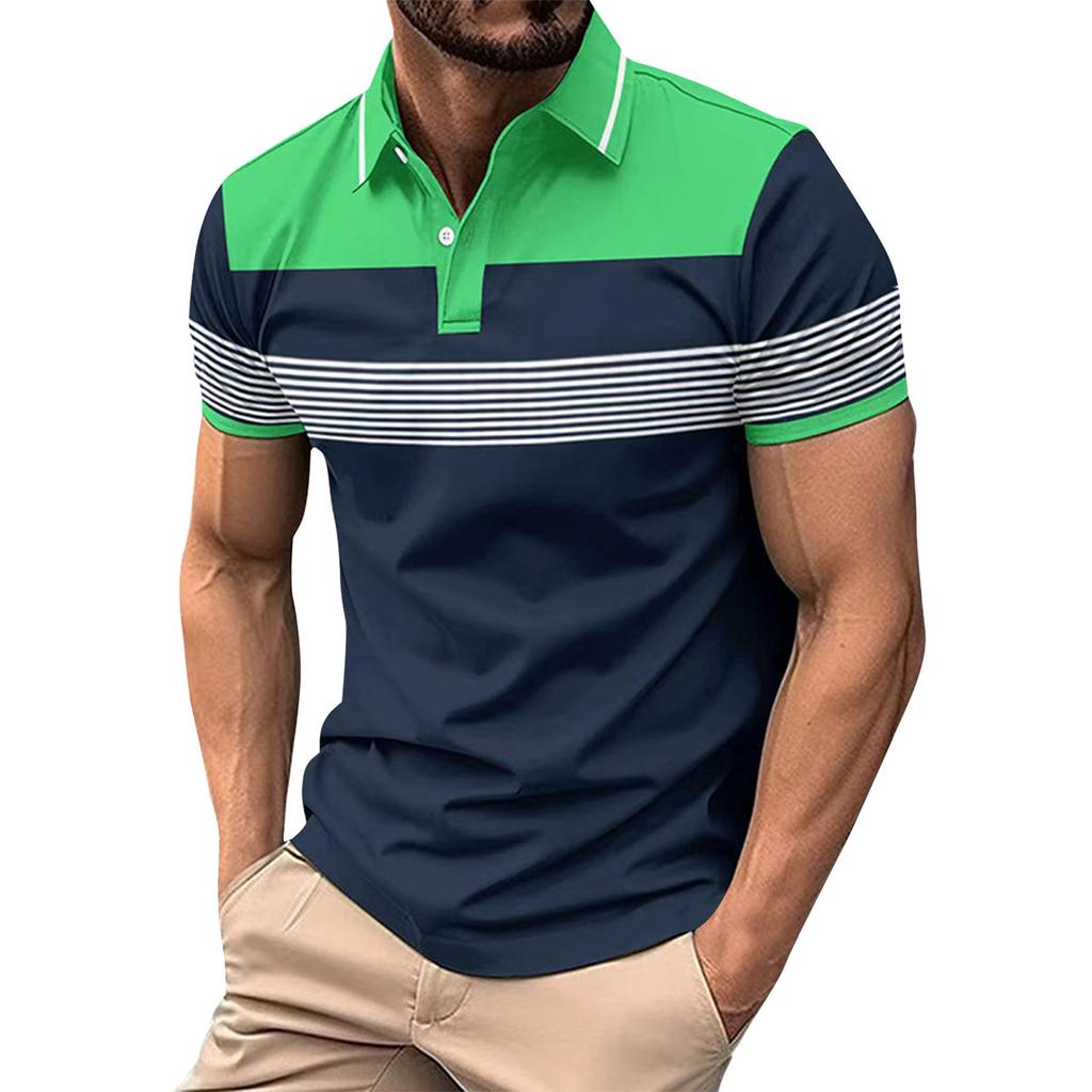 Men's Summer Leisure Culture Breathable Short Sleeved Shirt Top