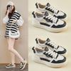 Новая летняя белая обувь для студенток, толстая подошва, увеличивающая рост, сетчатая, дышащая и повседневная
