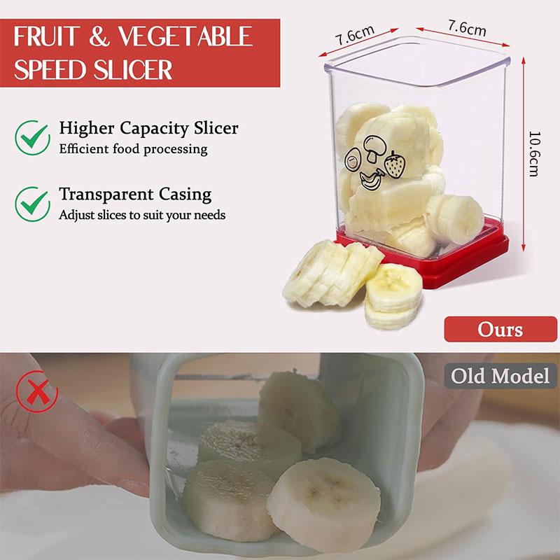 Фруктовая скоростная ломтерезка с толкающей пластиной Яйцерезка Клубника Банан Резак Быстрое приготовление Фруктового Овощного Салата Кухонный Гаджет