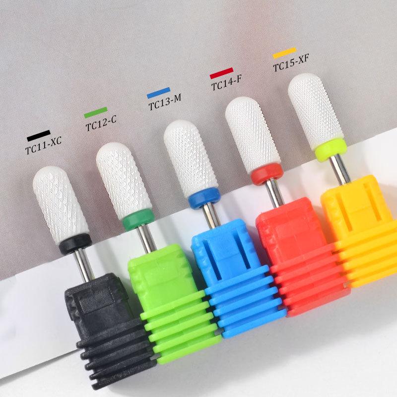 Ceramic Carbide Nail Drill Bits Milling Cutter For Manicure Set Mill Brush Manicure Machine Accessories for Removing Gel Varnish