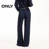 ONLY Women's Relaxed Fit Color-block Waist Straight-Leg Casual Pants