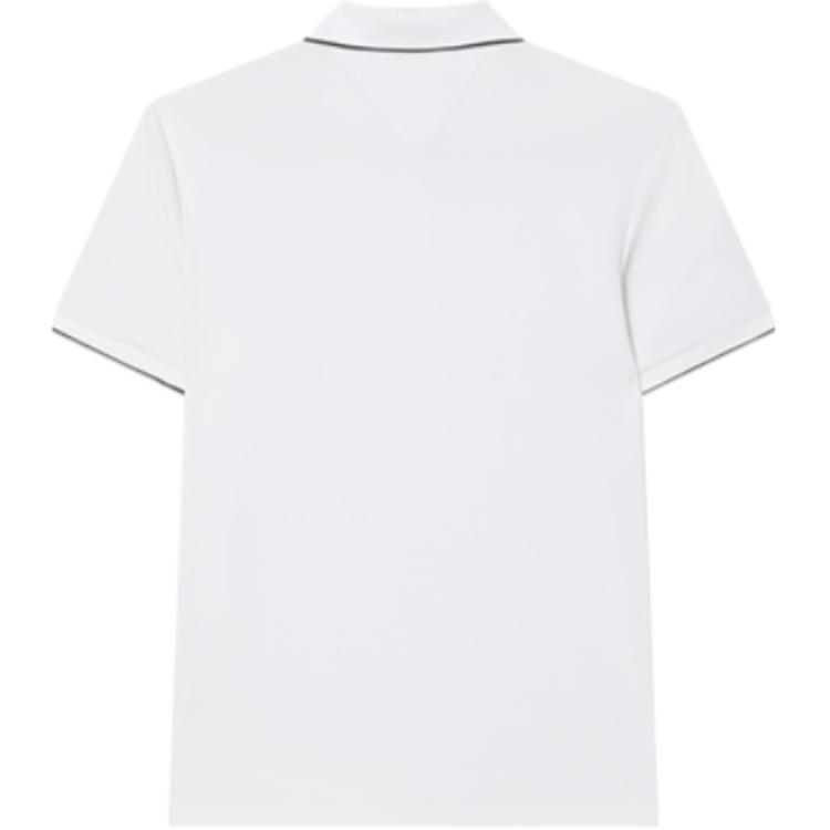 Fila Однотонная крутая дышащая вязаная рубашка поло мужская топы белая F51M421103A-WT