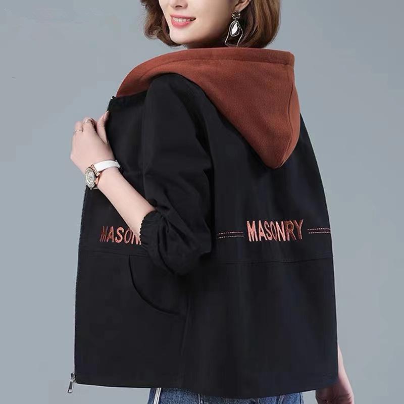 Women's Plus Size Hooded Jacket - New Style, Slimming & Casual for Fall/Winter