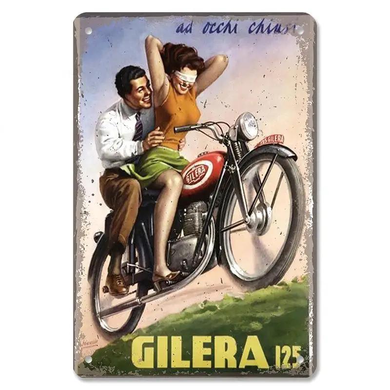 Винтажный плакат для мотокросса, металлические жестяные знаки, Гран-при мотоцикла, металлическая табличка, Декор, Настенный декор для гаража, мотоклуба, мужского пещерного бара