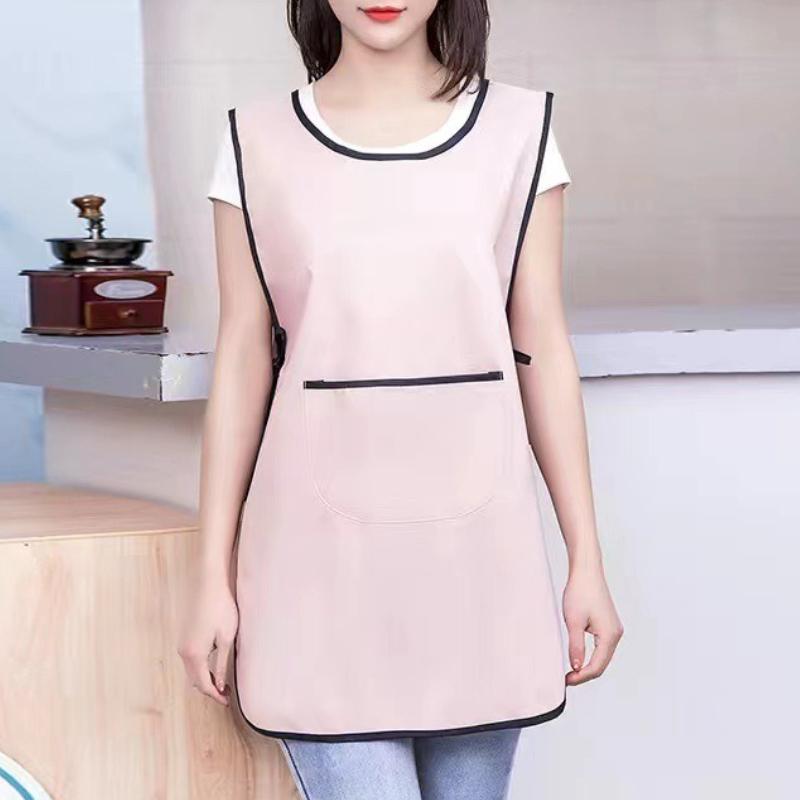 Модные холщовые кухонные фартуки для женщин и мужчин, рабочий фартук для шеф-повара для гриля, ресторана, бара, кафе, красоты, маникюра, студии, униформа
