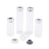 10 Pack 5/10/20Ml Sealed Sample Vials Transparent Glass Vials With Self Healing Injection Port