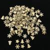 Christmas Wooden Snowflake and Star Tree Buttons Mix