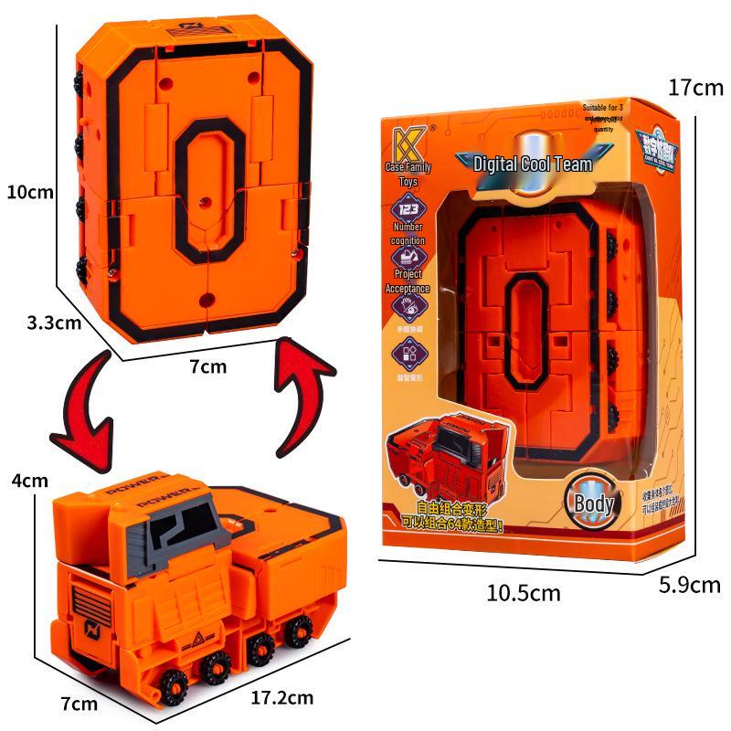 Большой робот-трансформер с цифрами 0-9, игрушка-пазл для мальчиков 3-4 лет – Раннее образование и распознавание чисел