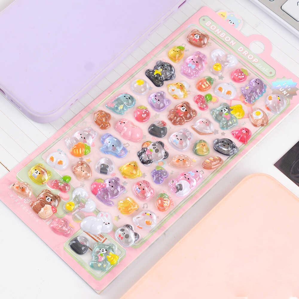 Mobile Phone Decoration 3D Stickers DIY Acrylic Diamond Patch Funny Gooka Decorative Stickers