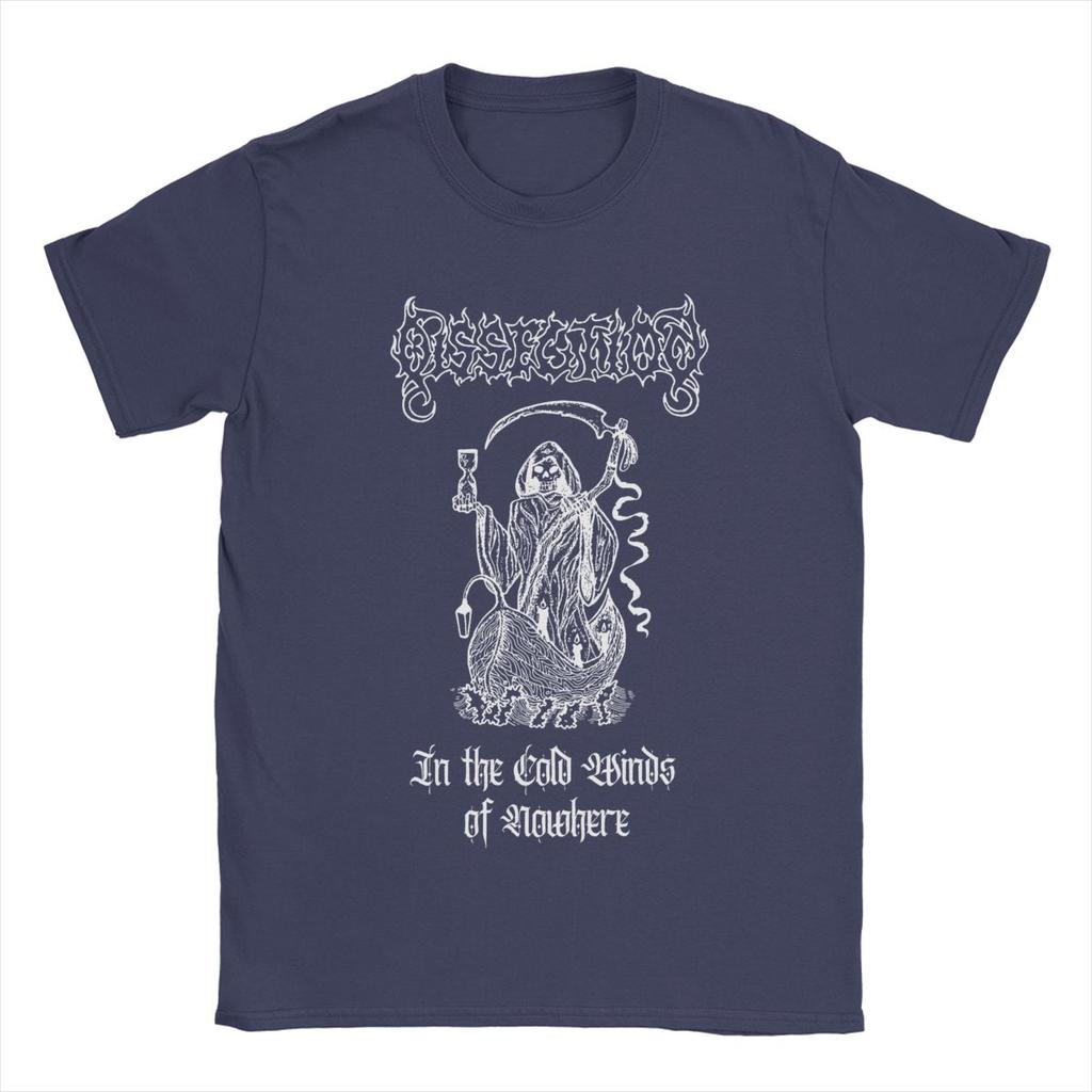 Мужские футболки Dissection In The Cold Winds Of Nowhere, топы из чистого хлопка, винтажная футболка с круглым вырезом, оригинальная футболка