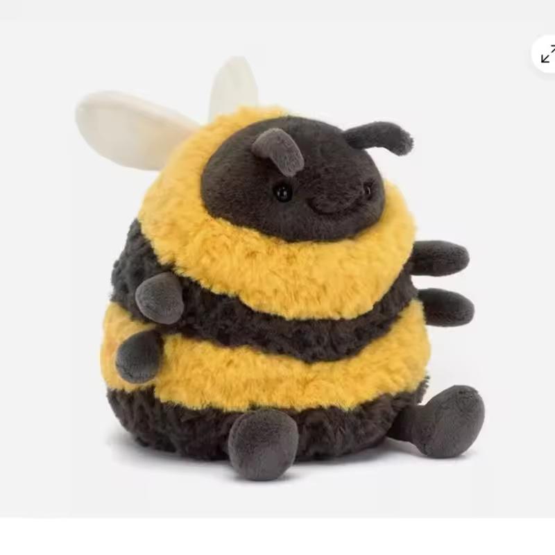 Adorable Bee Spring Plush Toy Doll Super Soft, Cuddly, And Cute Elephant Perfect Soothing Fill Plush Animals Toy Festival Gift