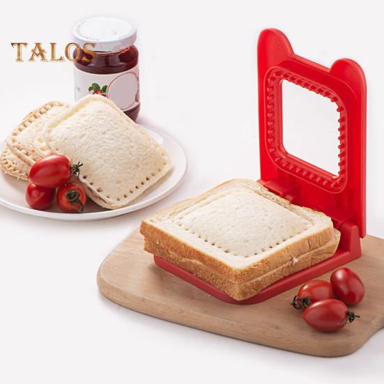 Sandwich Cutter And Sealer Pocket Sandwiches Maker Uncrustables Cutter Stainless Steel Blade Safe Design Easy To Use Kitchen Tools for Kids