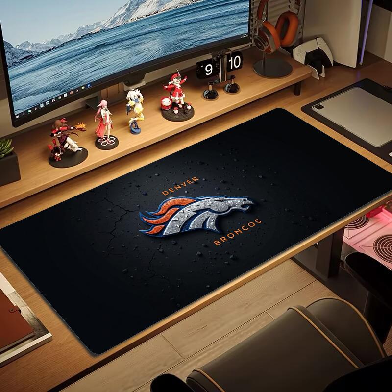 Коврик для мыши Denver Broncos Большой коврик для игрового стола Нескользящий коврик для ноутбука и планшета XXL Mini PC Игровой коврик с заблокированным краем