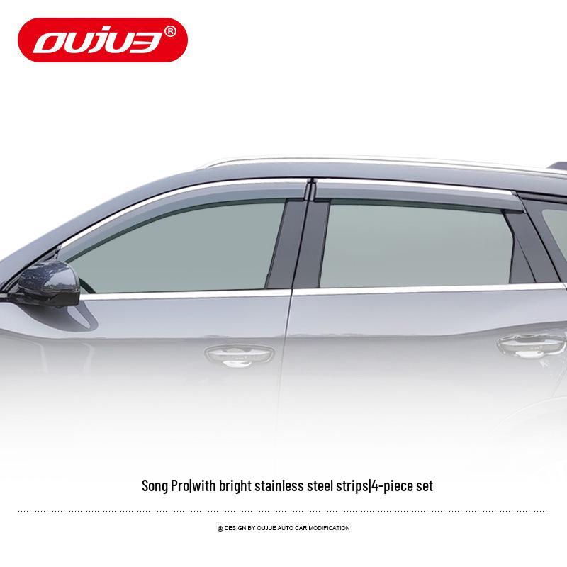 Electroplated Rain Guards for BYD Song Pro/PLUS/MAX DMI Window Eyebrows