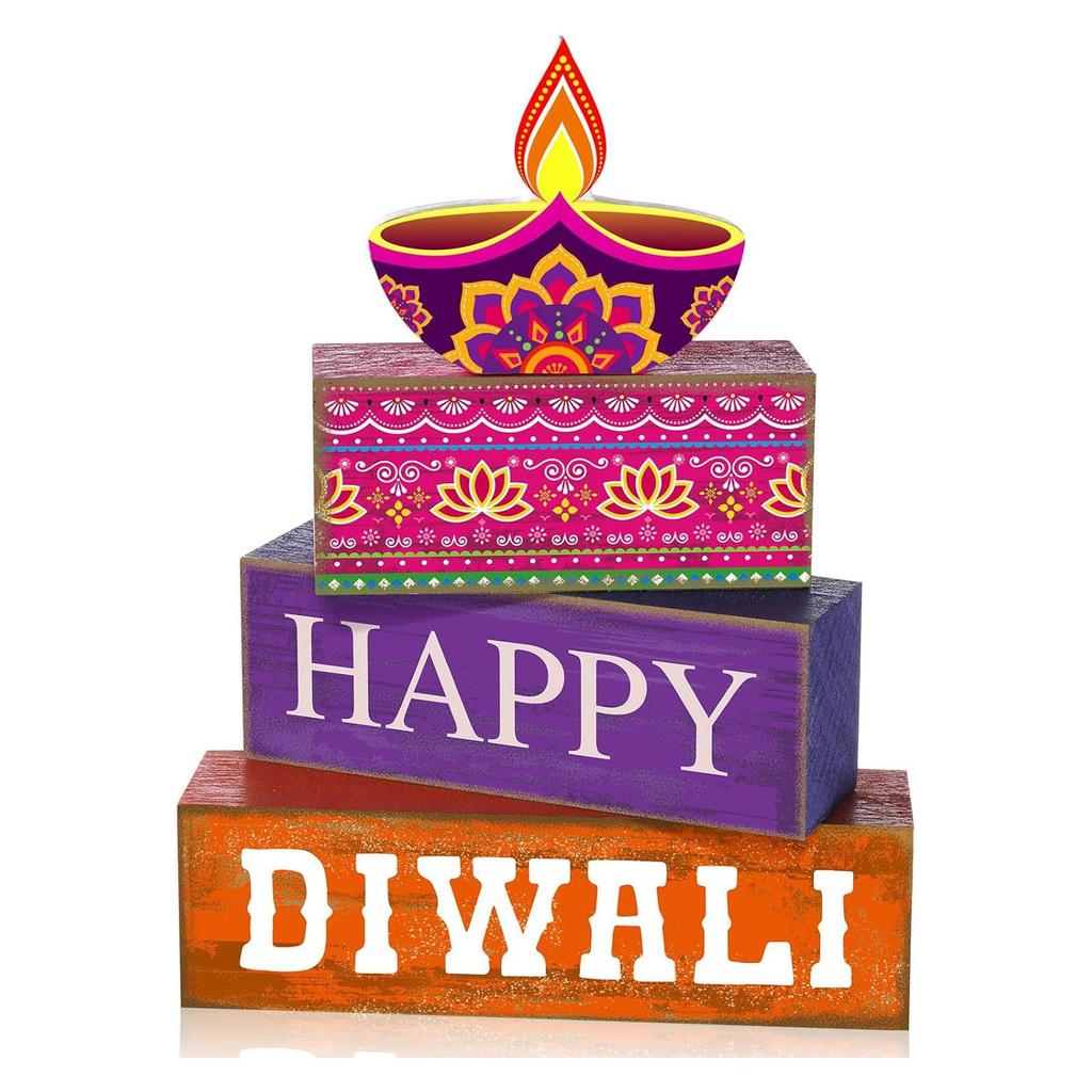 4Pcs Football Table Decorations Football Tiered Tray Decor Sport Game Centerpiece Sign Decorative Rugby Stack Block Gift for Fans Club Tailgate