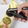 Book Embosser Hand Operated Embosser Stamp Stainless Steel Embossing Tool for Paper Cardboard Leather DIY Craft