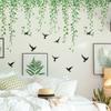 2 Pcs Small Fresh Painted Greenery Vines Bedroom Living Room Home Background Beautification Decoration Wall Stickers