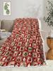 Christmas Throw Blanket  Cute Snowman Red Candy Cane Glove Snowflake Design Soft Flannel Warm Bed Cover for Holiday Couch Decor