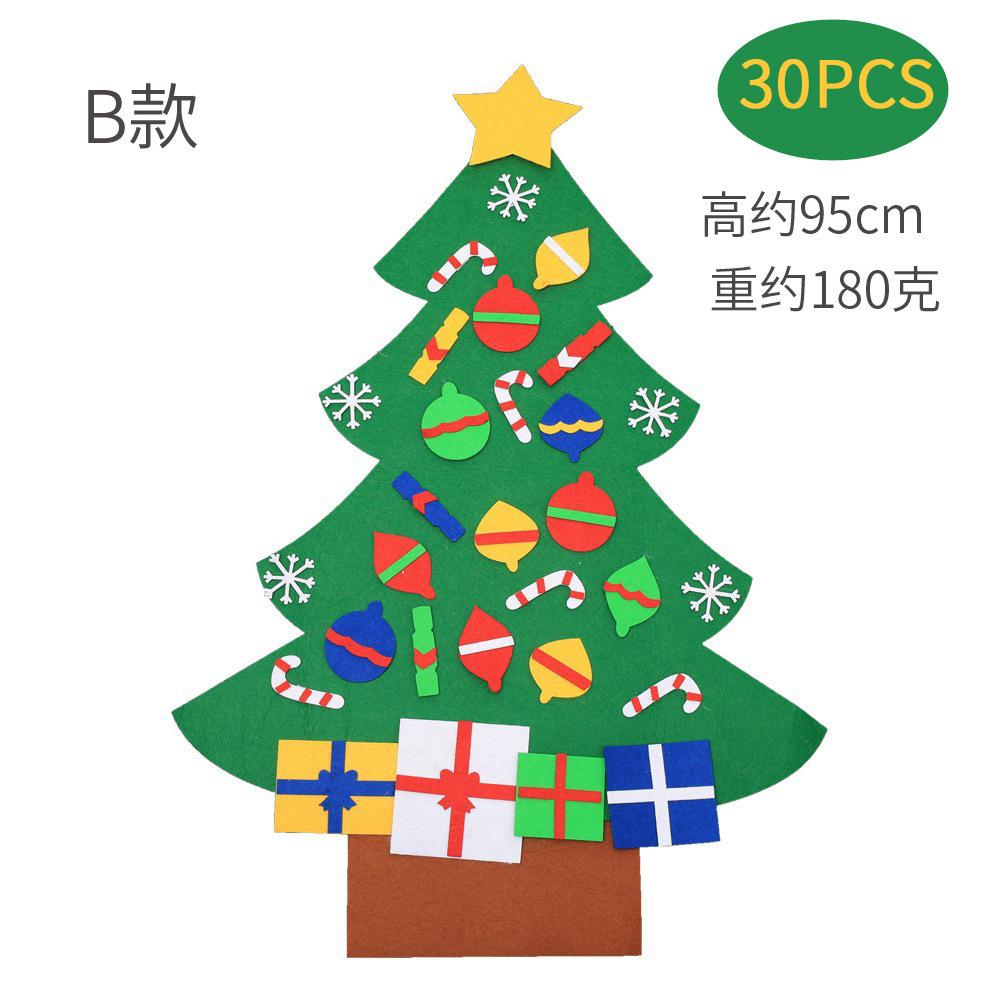 Three-Dimensional Felt Christmas Tree Spot, Christmas Party Decoration Diy Non-Woven Pendant Set