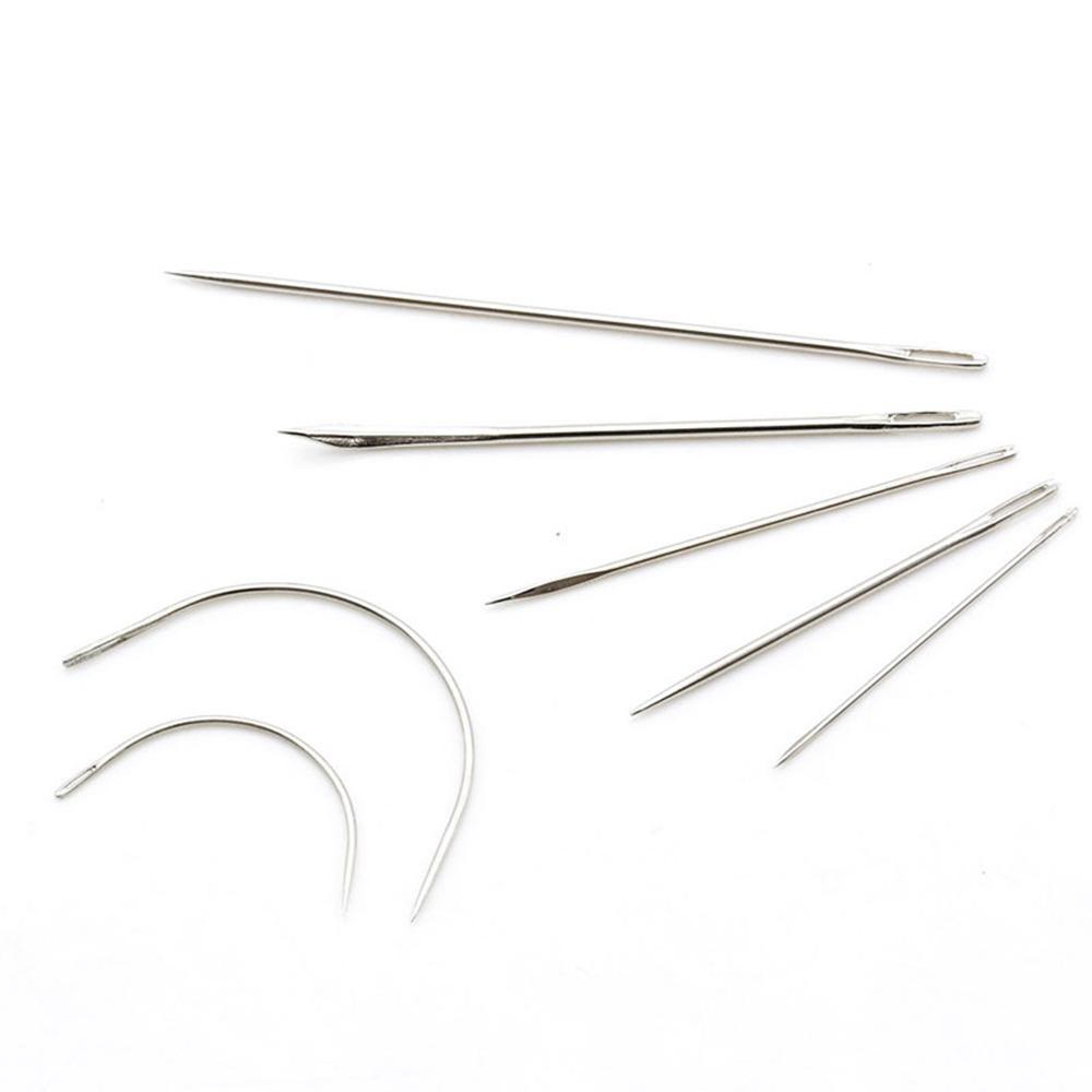 7 шт./набор Иглы для шитья канвы, ковра, обивки, ручного ремонта, изогнутые