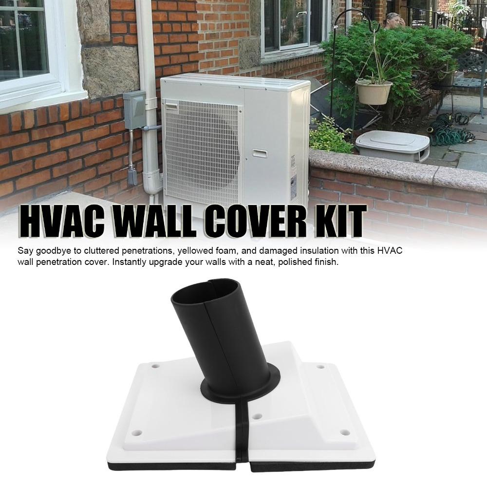 Penetration Seal Line Set Cover Kit Wall Mounted Line Set Cover For Indoor Outdoor Air Conditioner