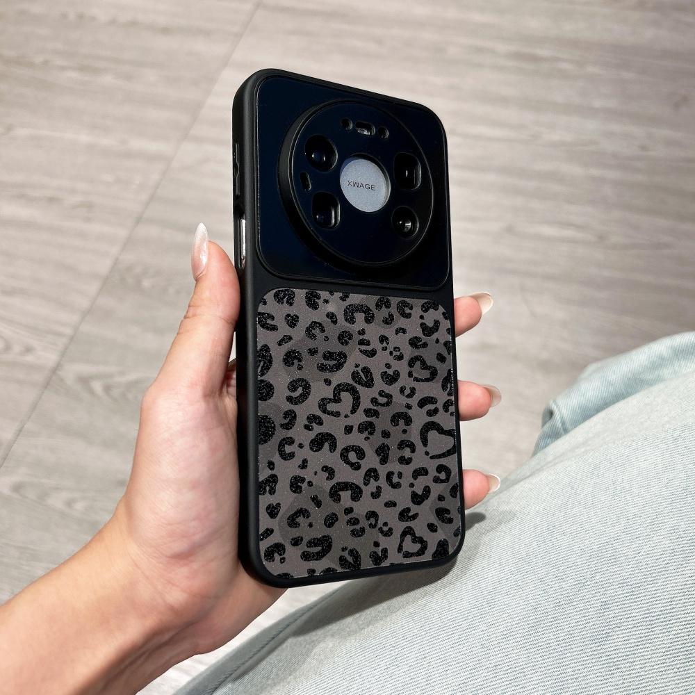 Модный чехол с леопардовым принтом и блестками для Huawei Pura 90 80 70 Pro Max P70 Mate 60 70 80 ProMax Ударопрочный Гибридный Бронированный Чехол