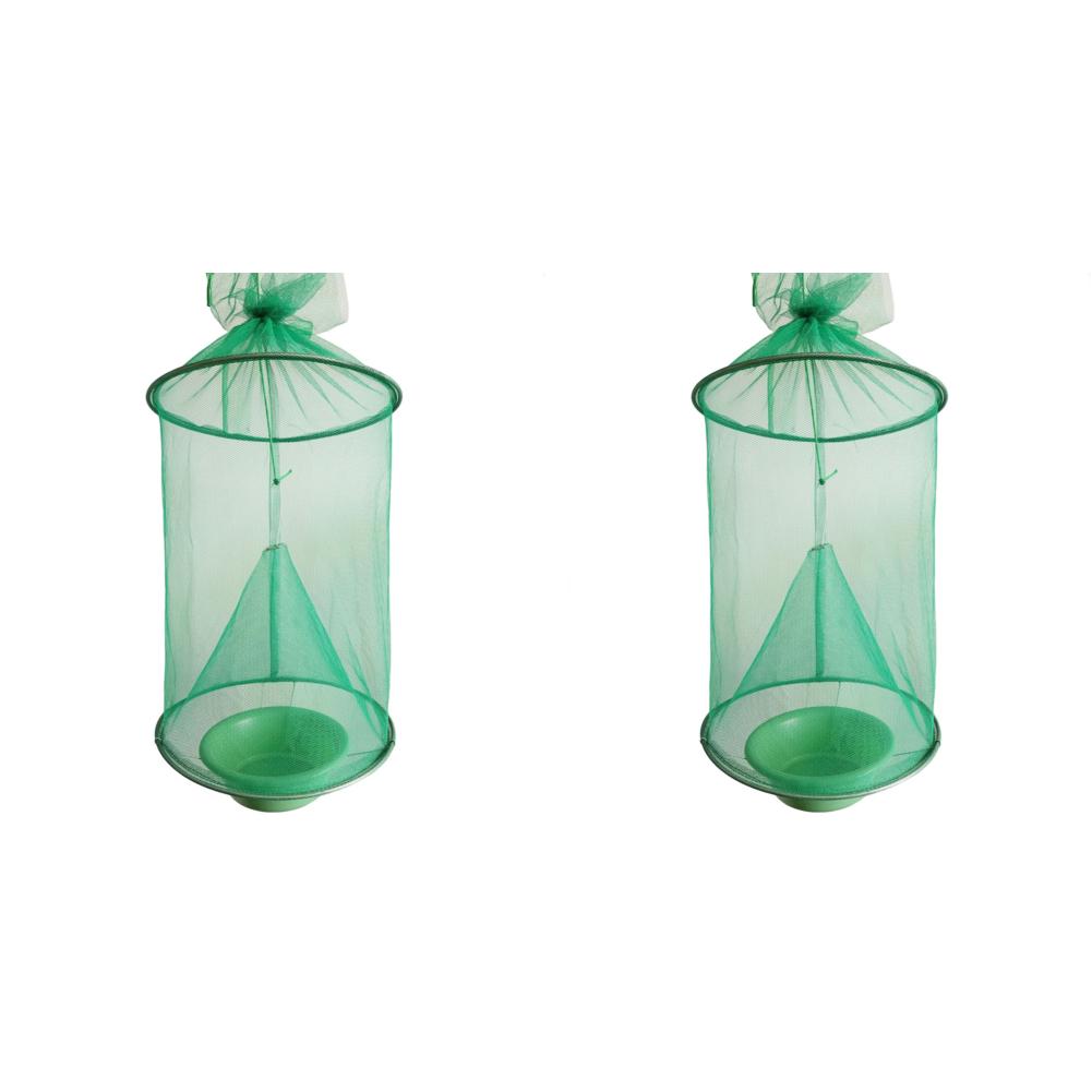 Hanging Fly Killer Net Trap Reusable Folding Flies Catcher Cage Practical Flies Net Traps Pest Control Tool for Household Garden
