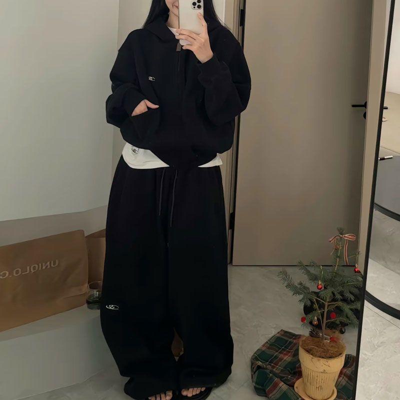 Y2k винтажные женские мешковатые спортивные штаны джоггеры свободные корейские модные спортивные брюки уличная одежда Харадзюку брюки Gyaru Kpop