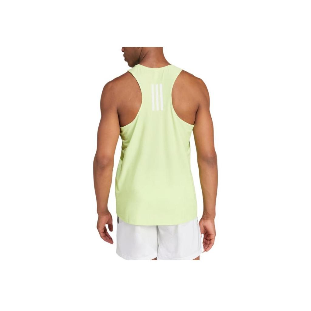 Adidas Own The Run Soft Comfortable Dry Odor Resistant Sleeveless Crew Neck Tank Top Men Tops Pulse-Lime IV5437
