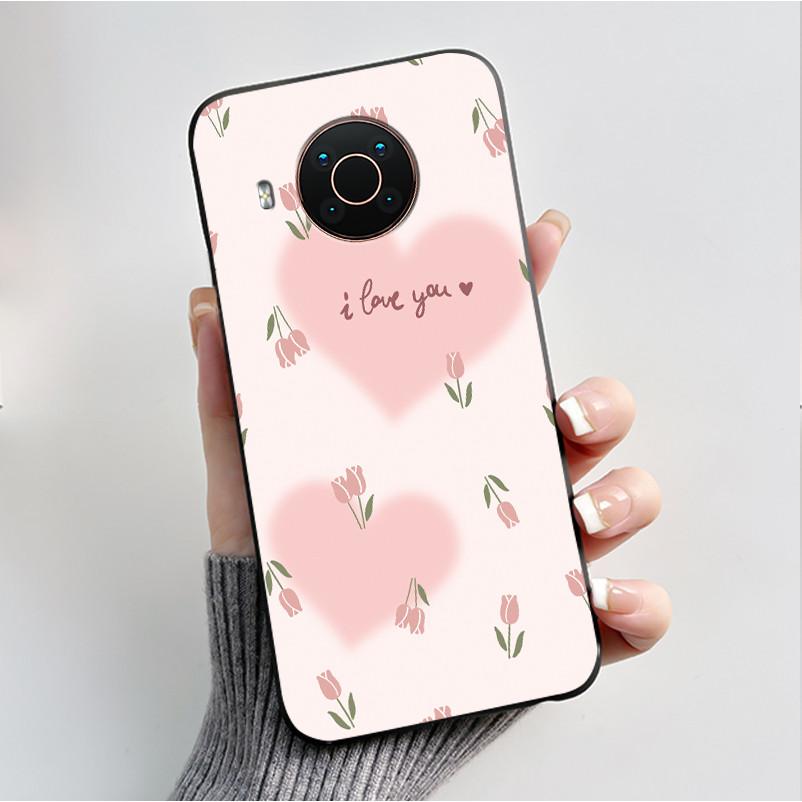 Печатный чехол для телефона Nokia X20/Nokia X10/Nokia X100/Nokia XR20 Capa Мягкий силиконовый черный корпус Чехол Милый Цветочный Мультяшный Корпус
