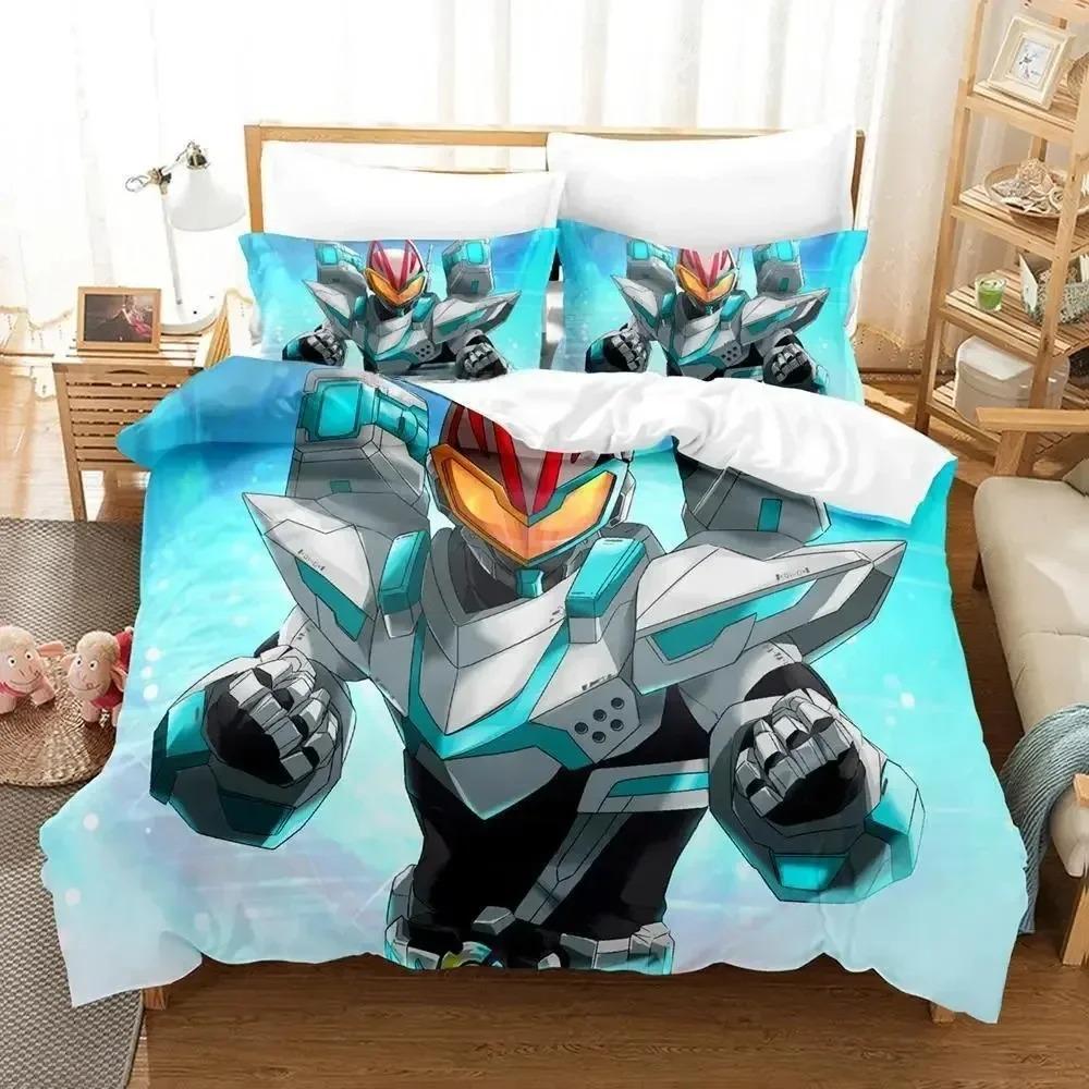 Kamen Rider Geats Bedding Set For Bedroom Soft Modern Bedspreads Comefortable Kids Duvet Cover Quilt Cover And Pillowcase