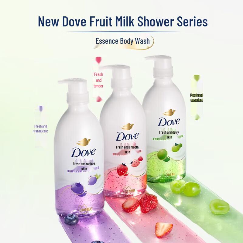 Гель для душа Dove Essence - Сочный зеленый виноград и соевое молоко