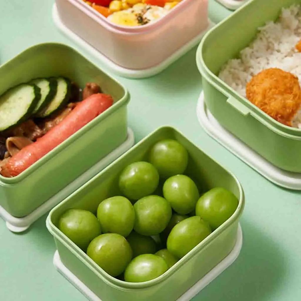 1pc - Lunch Box-Fresh-Keeper with Spacious Compartments and Cutlery Set - Portable Food Storage Container for School and Kitchen