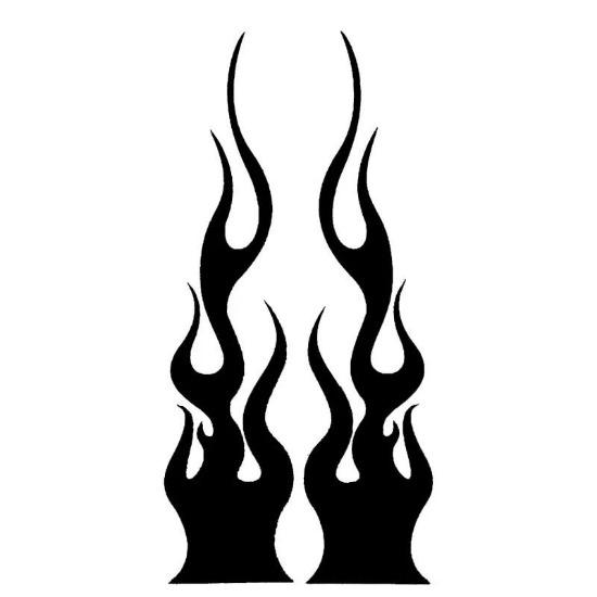 Универсальный DIY Пламя Виниловая Наклейка Наклейка Водонепроницаемая Для Автомобиля Мотоцикла Бензобак Водонепроницаемый Мотоцикл Пламя Наклейка Комплект Наклеек