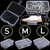 Dustproof Storage Box Rectangular Jewelry Display Case Durable Flip Cover Box  Beads Storage