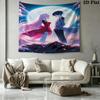 Franxx Wall Tapestry Aesthetic Wall Hanging Printed Fabric Blanket Decorative Tapestries For Bedroom Living Room Home Decor