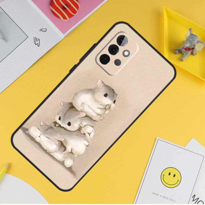 Чехол для телефона «Хомяки» для Samsung Galaxy A14 A34 A54 A12 A32 A52 A51 A71 A53 A33 A13 A15 A25 A35 A55