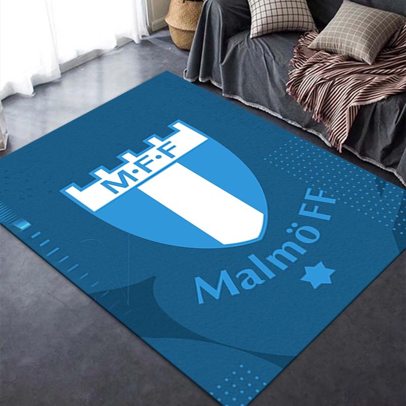 Новый ковер Malmö FF 2025 для гостиной, спальни, дома, украшение дивана, нескользящий коврик для игр детей