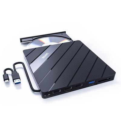 Внешний накопитель Unitek USB-концентратор с портом USB C Портативный накопитель с Windows Mac USB SD Card Reader Тонкий Сверхскоростной Легкий Компактный Тихий