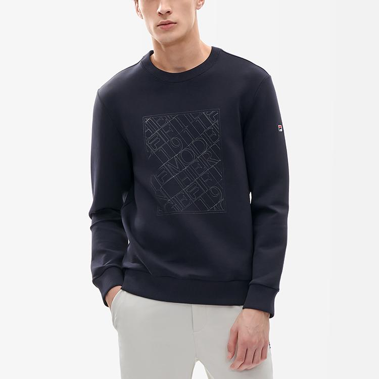 New FILA Sweatshirts Men's Legend Blue F11M211216F-NV