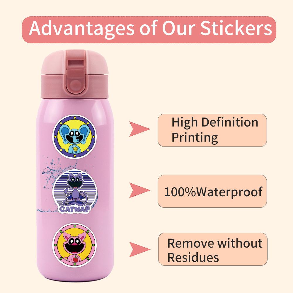 50 Новых Граффити Наклеек Smiling Critters Украсьте Блокнот Чемодан Наклейки