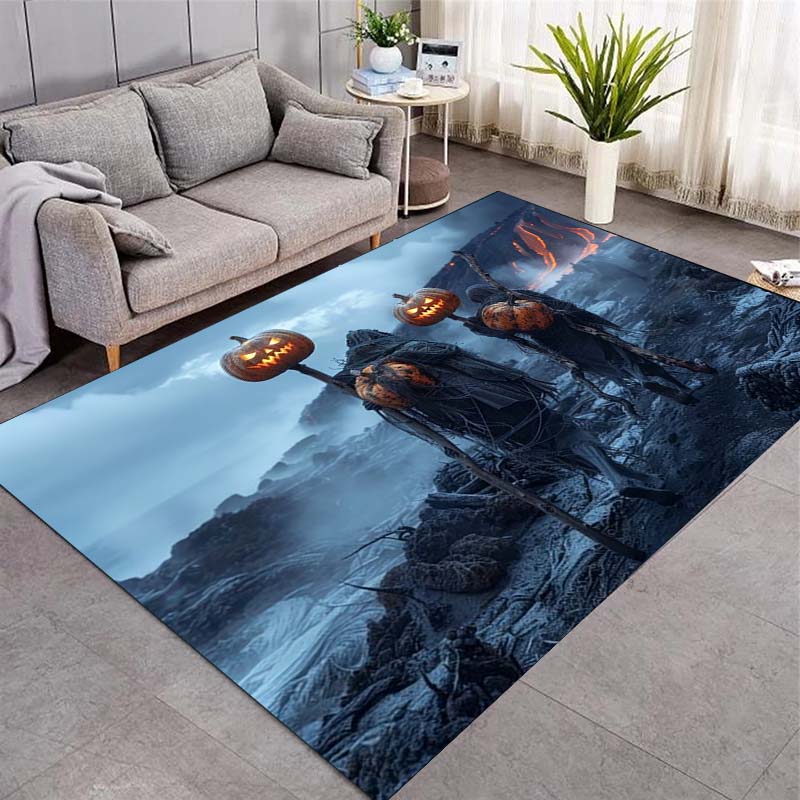 Witch Kiss Frog Prince Dark Fairy Tale Area Rug, Gothic Fantasy Non‑Slip Floor Mat Carpet for Living Room Bedroom Home Decor