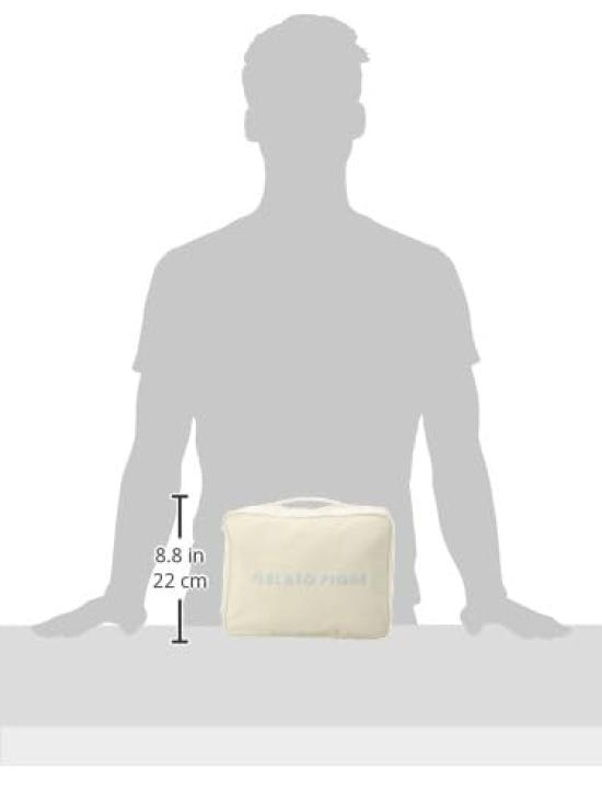 Color Variation Travel Pouch M PWGB241737 CRM [Gelato Pique] Women's