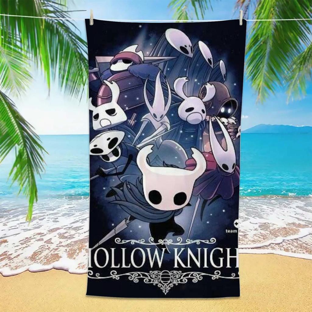 H-Hollow K-Knight Beach Towels Game Bath Towels Absorbent Quick-Drying Soft Yoga Swimming Outdoor Cartoon Towels Birthday Gifts